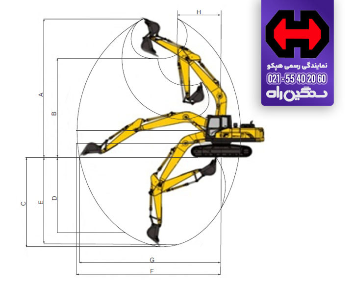 مشخصات بیل مکانیکی هپکو HEC220