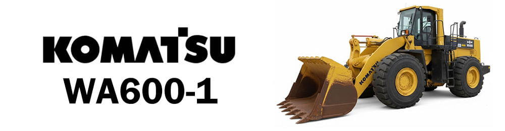 تصویر عرضی اصلی لودر کوماتسو WA600-1