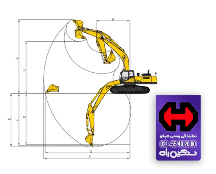 مشخصات بیل مکانیکی HEC370 