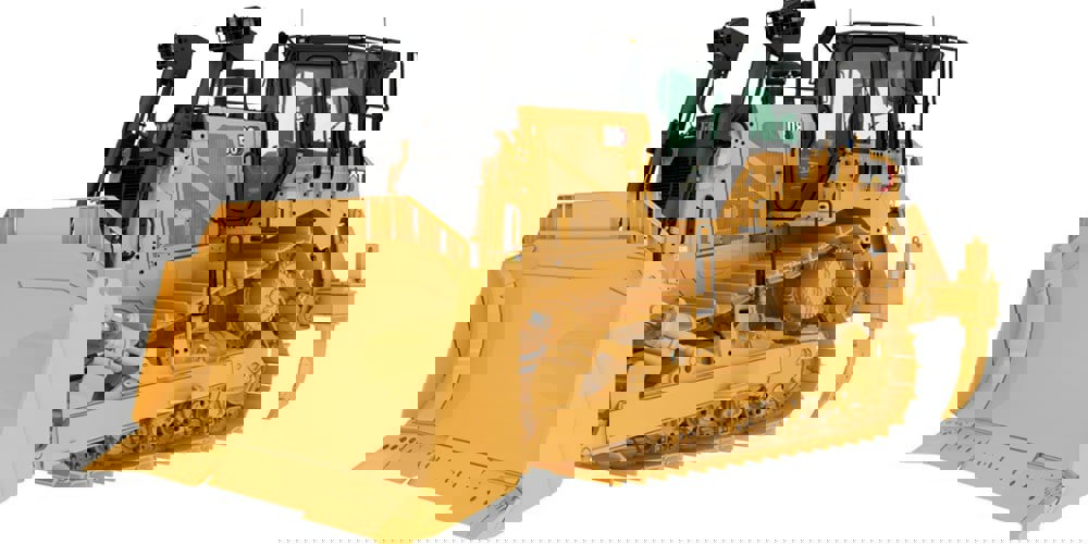 تصویر باکیفیت و بک گراند سفید دستگاه بلدوزر کاترپیلار D8 نو