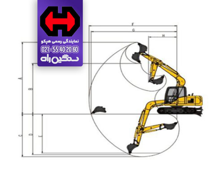 مشخصات بیل مکانیکی HEC60 هپکو