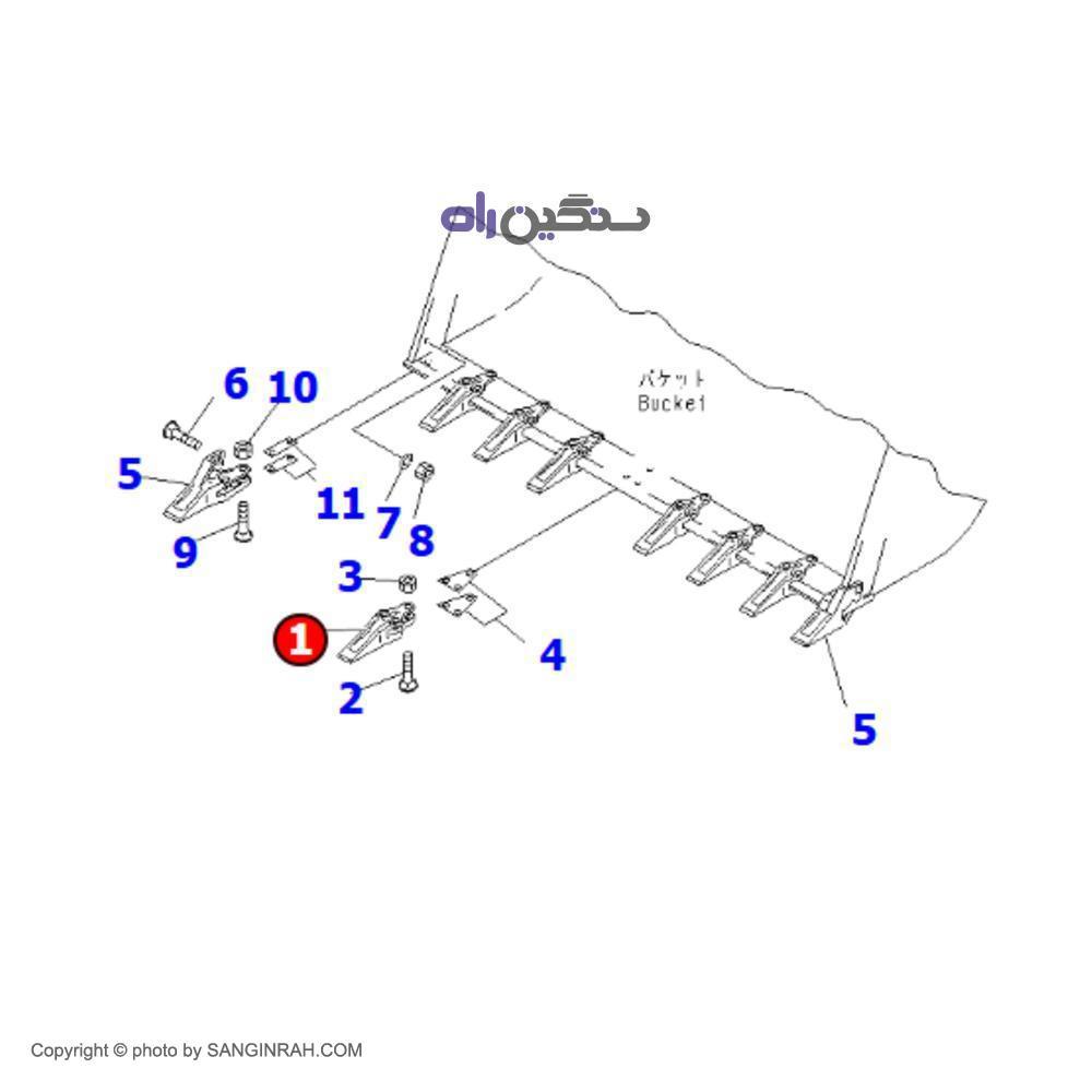 ناخن لودر کوماتسو WA 470-3