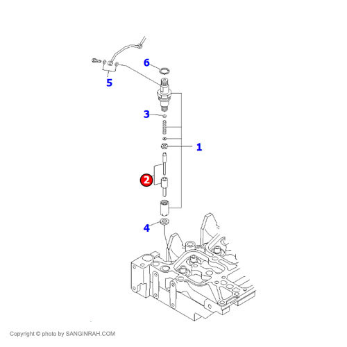 سوزن انژکتور بیل مکانیکی کوماتسو PC200-7