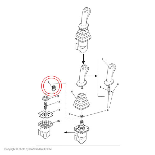 سوپاپ برنجی لیور بیل مکانیکی هپکو A900