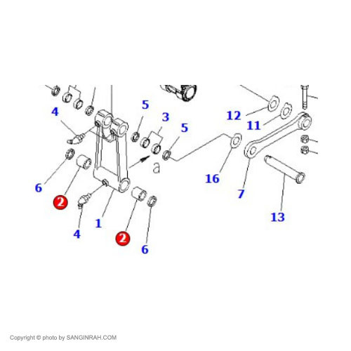 بوش اچ پشت باکت بیل مکانیکی کوماتسو PC200-7