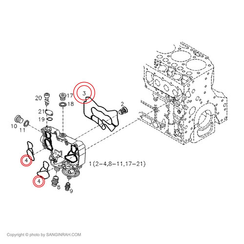 کیت کولر روغن غلتک هپکو HC100C