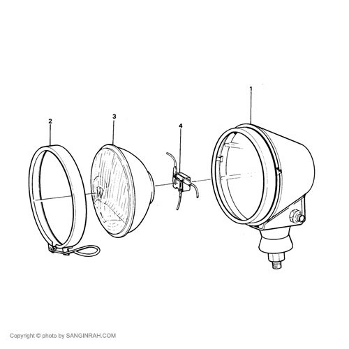 چراغ کار لودر ولوو L90BM