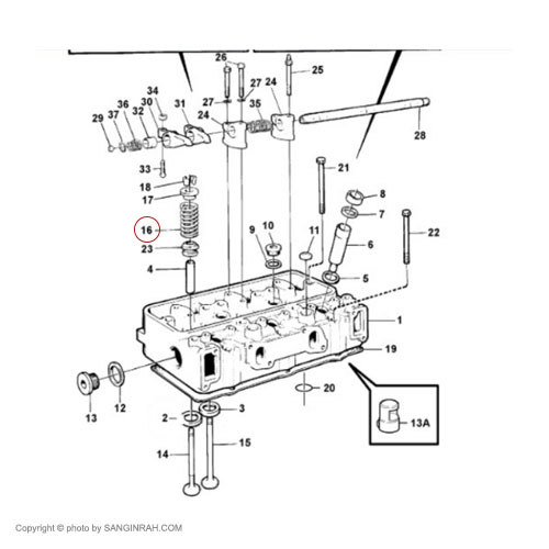 فنر سوپاپ لودر ولوو 4400