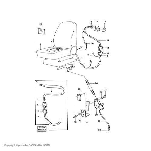 صندلی لودرهای ولوو قدیم 4500