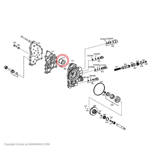 فیلتر کنترل گیربکس زد اف ZF 2HL100