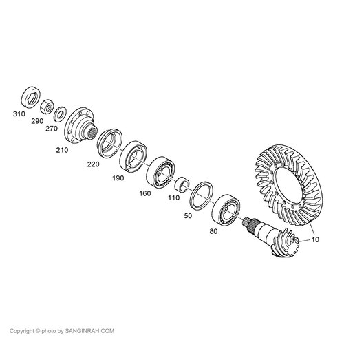 کرانویل و پینیون بیل مکانیکی هپکو A900