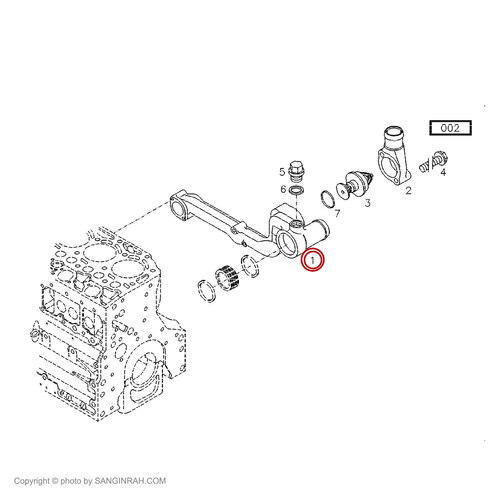 منیفولد آب موتور دویتس 1013