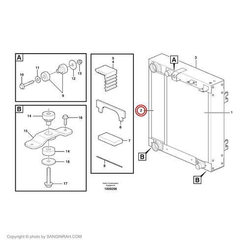 رادیاتور هوا لودر ولوو L90 E