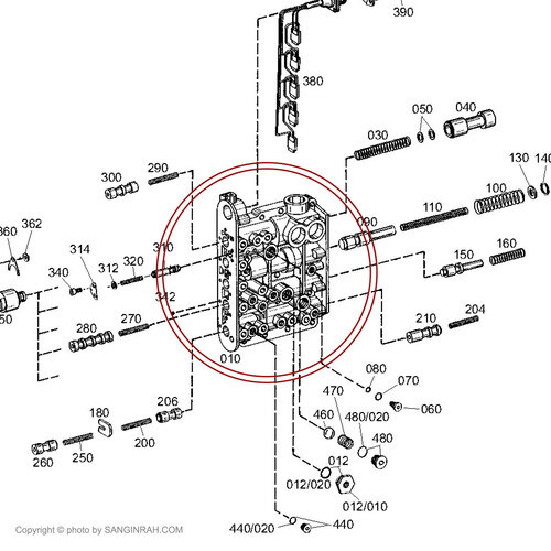 شیر کنترل گیربکس گریدر هپکو HG180C