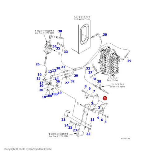 اکومولاتور بیل مکانیکی کوماتسو PC200-7