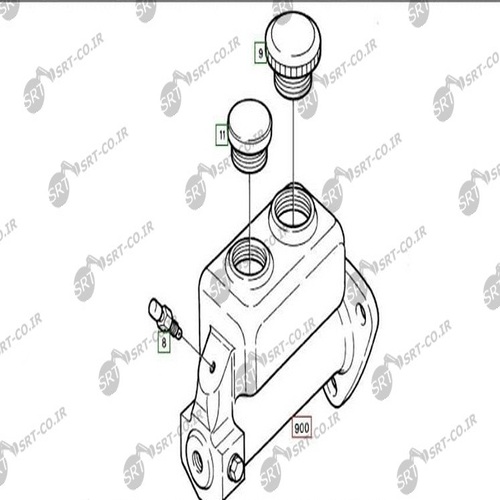 سیلندر ترمز چرخ بیل مکانیکی هپکو 912