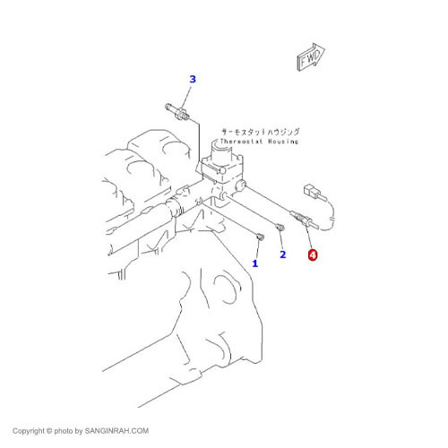 سنسور حرارت آب لودر کوماتسو WA 470-3