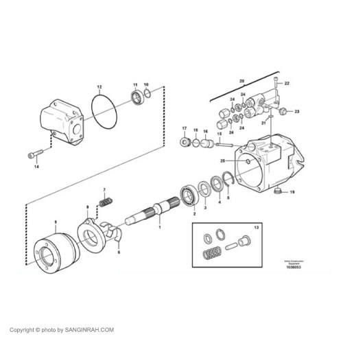 پمپ فن و ترمز لودر ولوو L90F