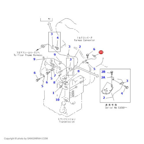 سنسور حرارت توربین لودر کوماتسو WA 470-3