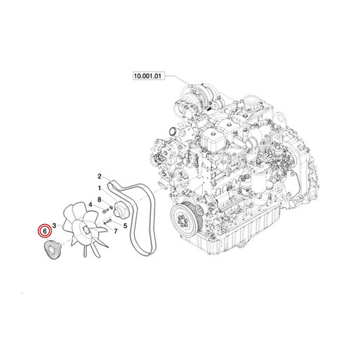 کلاچ فن موتور بیل بکهو نیوهلند B90