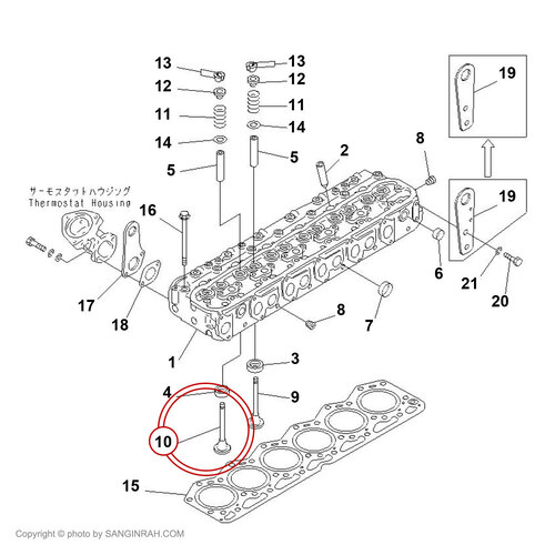سوپاپ دود و هوا بیل مکانیکی کوماتسو PC200