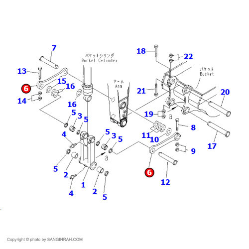 ملخی بیل مکانیکی کوماتسو PC220-7
