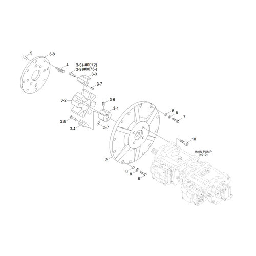 پمپ مادر بیل مکانیکی هیوندا R300LC-9SH