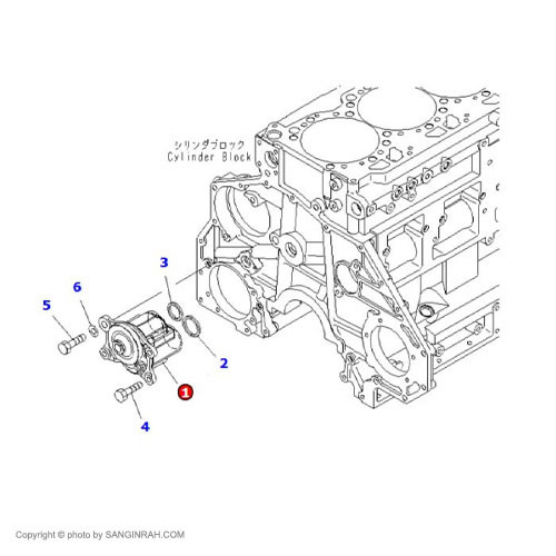 اویل پمپ لودر کوماتسو WA 470-3
