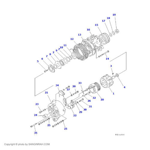 دینام لودر کوماتسو  WA 470-3