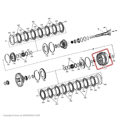 کلاچ هاپ گیربکس گریدر هپکو HG180C B
