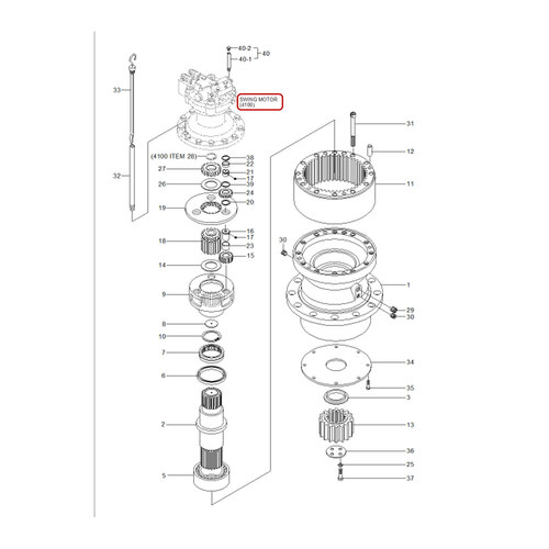 پمپ گردان بیل مکانیکی هیوندا R210LC-7
