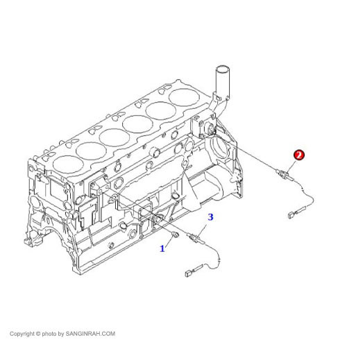 سنسور دمای آب موتور کوماتسو 6D125 E3