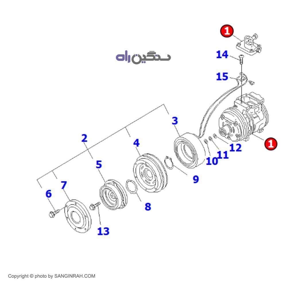 کمپرسور کولر لودر کوماتسو WA 470-3