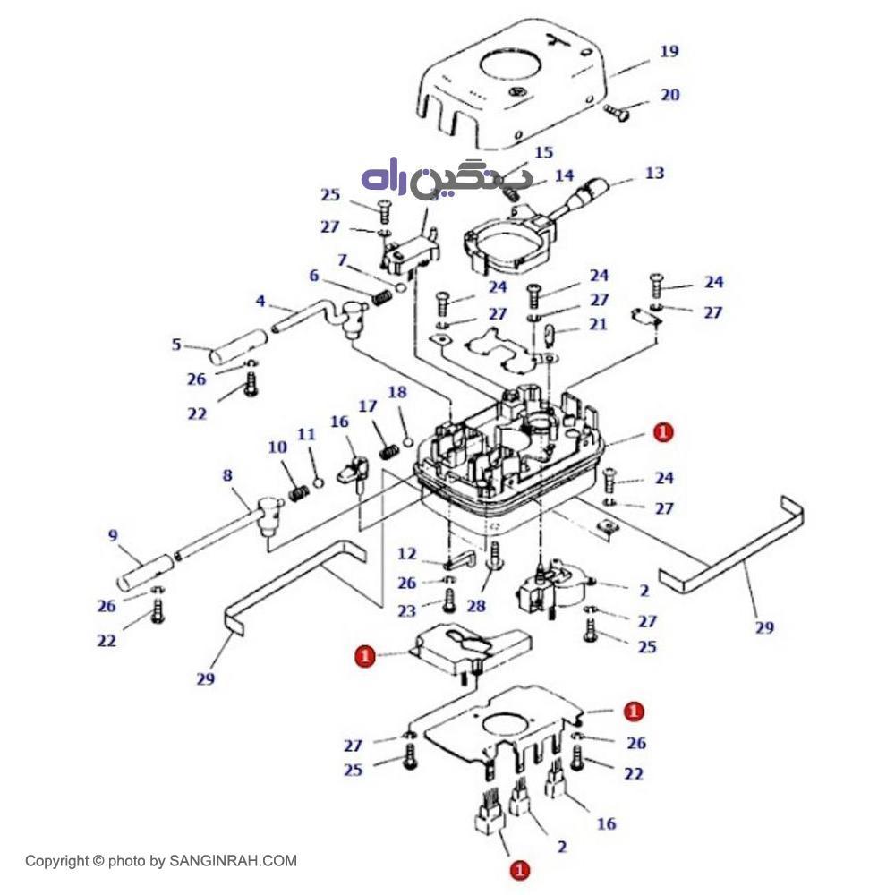 تفنگی دسته دنده لودر کوماتسو WA600-3D