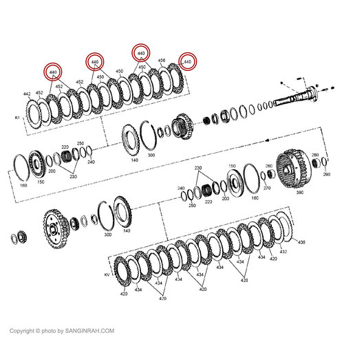 صفحه گرافیت بزرگ گیربکس گریدر هپکو HG180C B