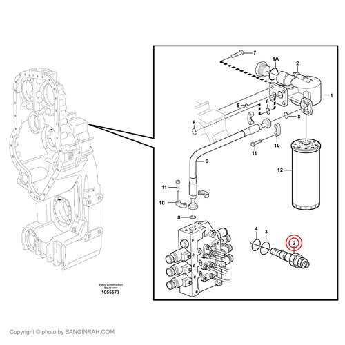سنسور فیلتر گیربکس لودر ولوو L120E