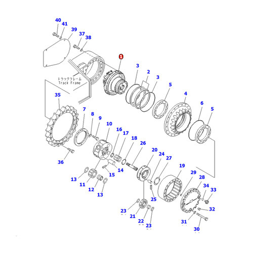 پمپ حرکت بیل مکانیکی کوماتسو PC200-7