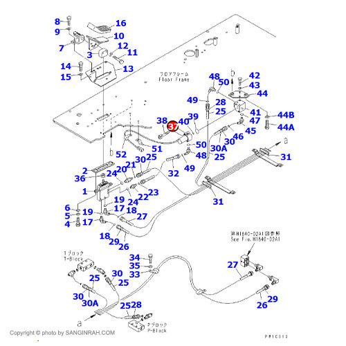 سولونویید پمپ هیدرولیک بیل مکانیکی کوماتسو PC220-7