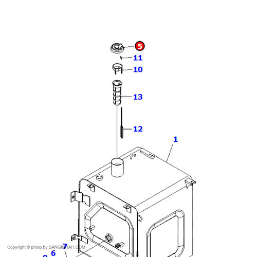 درب باک بیل مکانیکی کوماتسو PC200-7