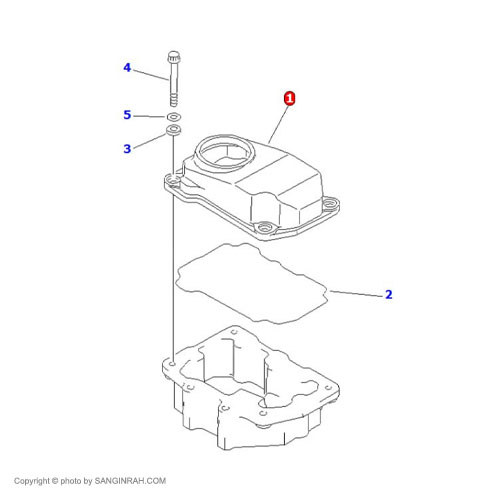 درب قالپاق موتور لودر کوماتسو WA 470-3