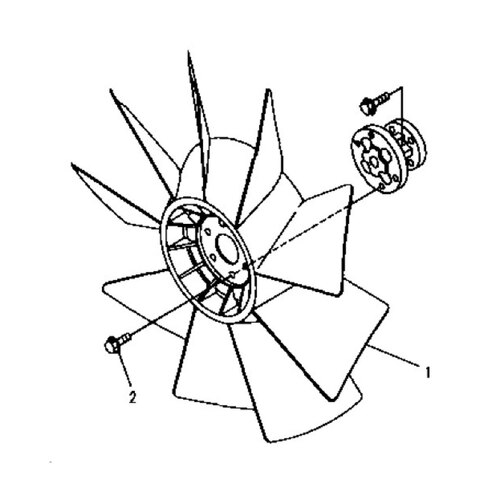 پروانه فن موتور کوماتسو 6D102