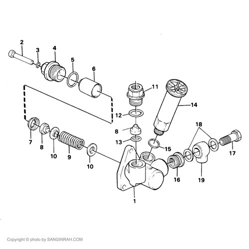 پمپ سه گوش گازوئیل لودر ولوو 4400