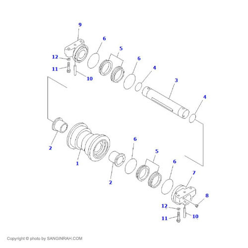 رولیک پایین بیل مکانیکی کوماتسو PC200-7