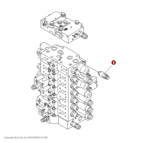 سنسور فشار شکن شیر کنترل بیل مکانیکی کوماتسو PC220-7