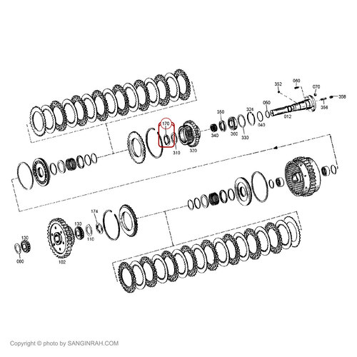 تراست پلیت گیربکس گریدر هپکو HG180C B