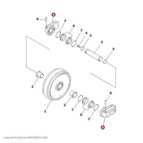 دستک ایدلر بیل مکانیکی کوماتسو PC200-7