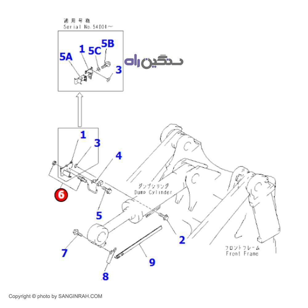 سنسور قطع کن باکت لودر کوماتسو WA 470-3