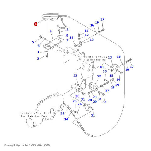 خاموش کن لودر کوماتسو WA 470-3