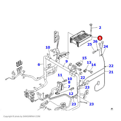 ای سی یو موتور بیل مکانیکی کوماتسو PC220-7