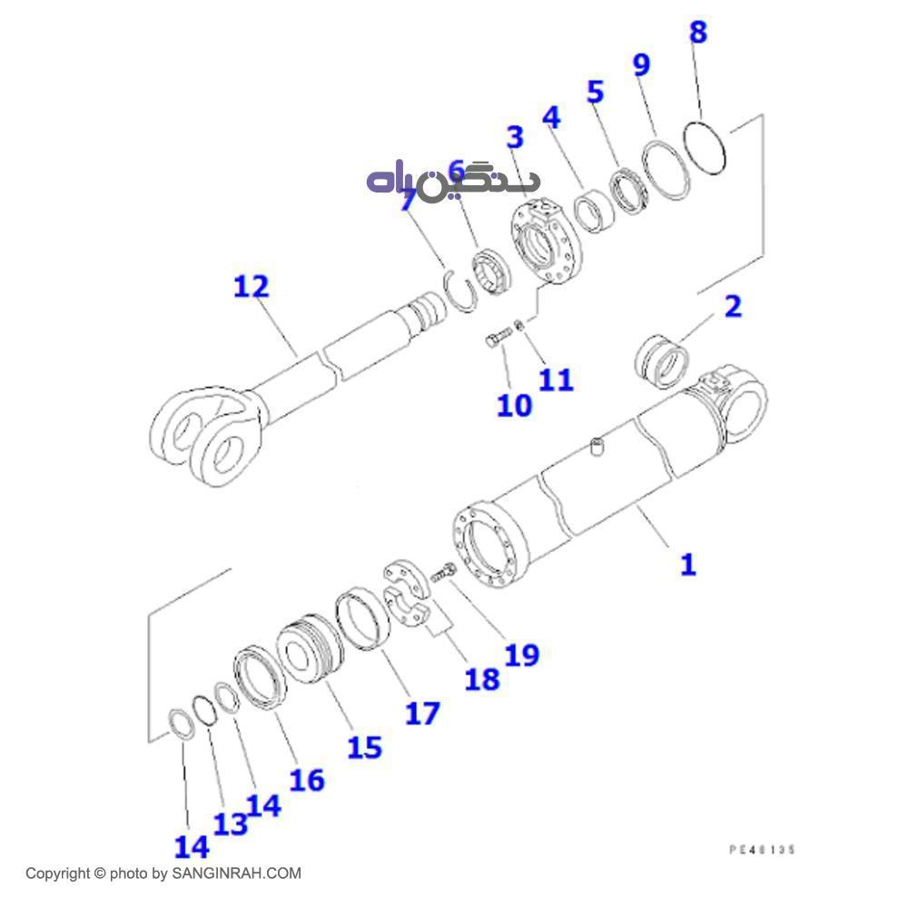 کیت جک بالابر لودر کوماتسو WA 470-3